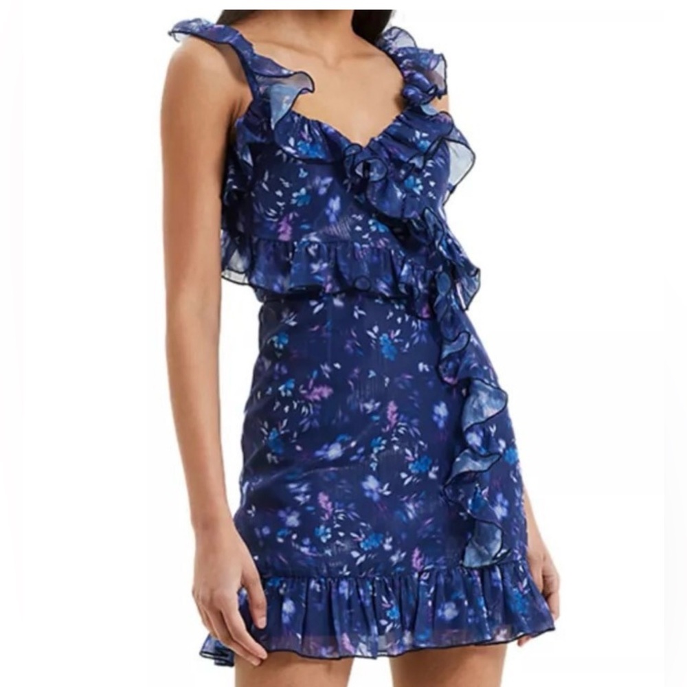 NWT French Connection Aden Bai Frill Mini Dress